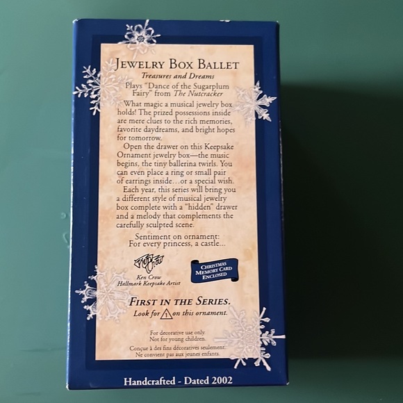 Hallmark Keepsake Ornament Jewelry Box Ballet First in the Series - Picture 2 of 2